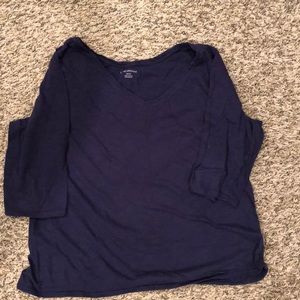 Purple/blue shirt 3/4 sleeve